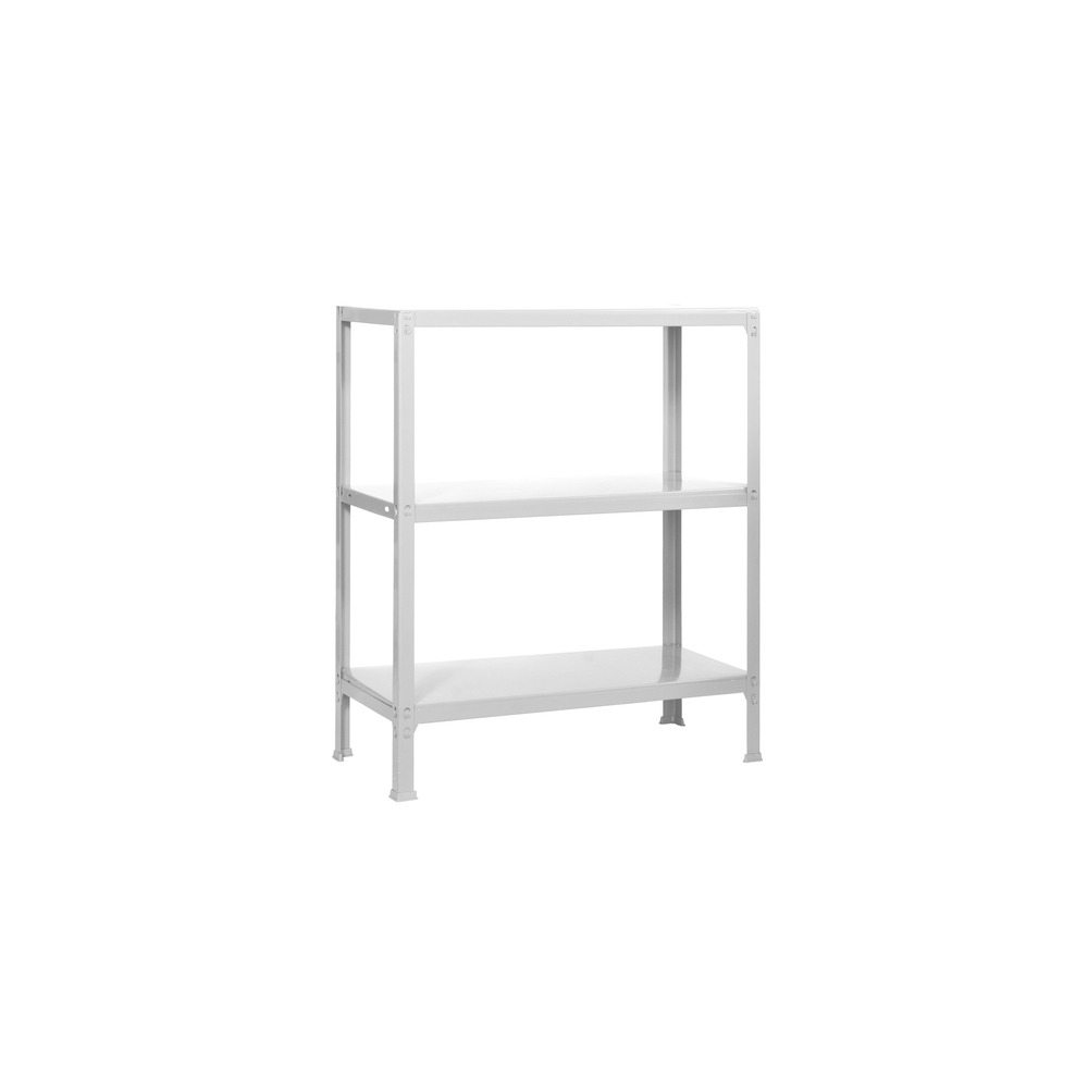Rayonnage de bureau charge légère sans vis 900x800x360 - 3 niveaux Blanc - SIMON RACK - 8435104939345