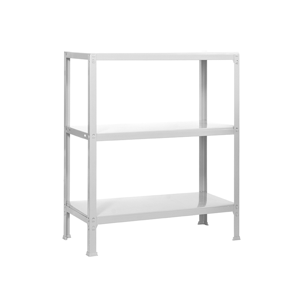 Rayonnage de bureau charge légère sans vis 1600x800x360 - 4 niveaux Blanc - SIMON RACK - 8435104939369