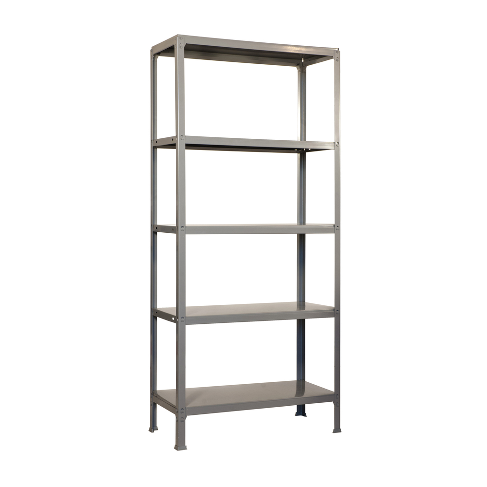 Rayonnage de bureau charge légère sans vis 1800x800x360 - 5 niveaux Gris - SIMON RACK - 8435104939376