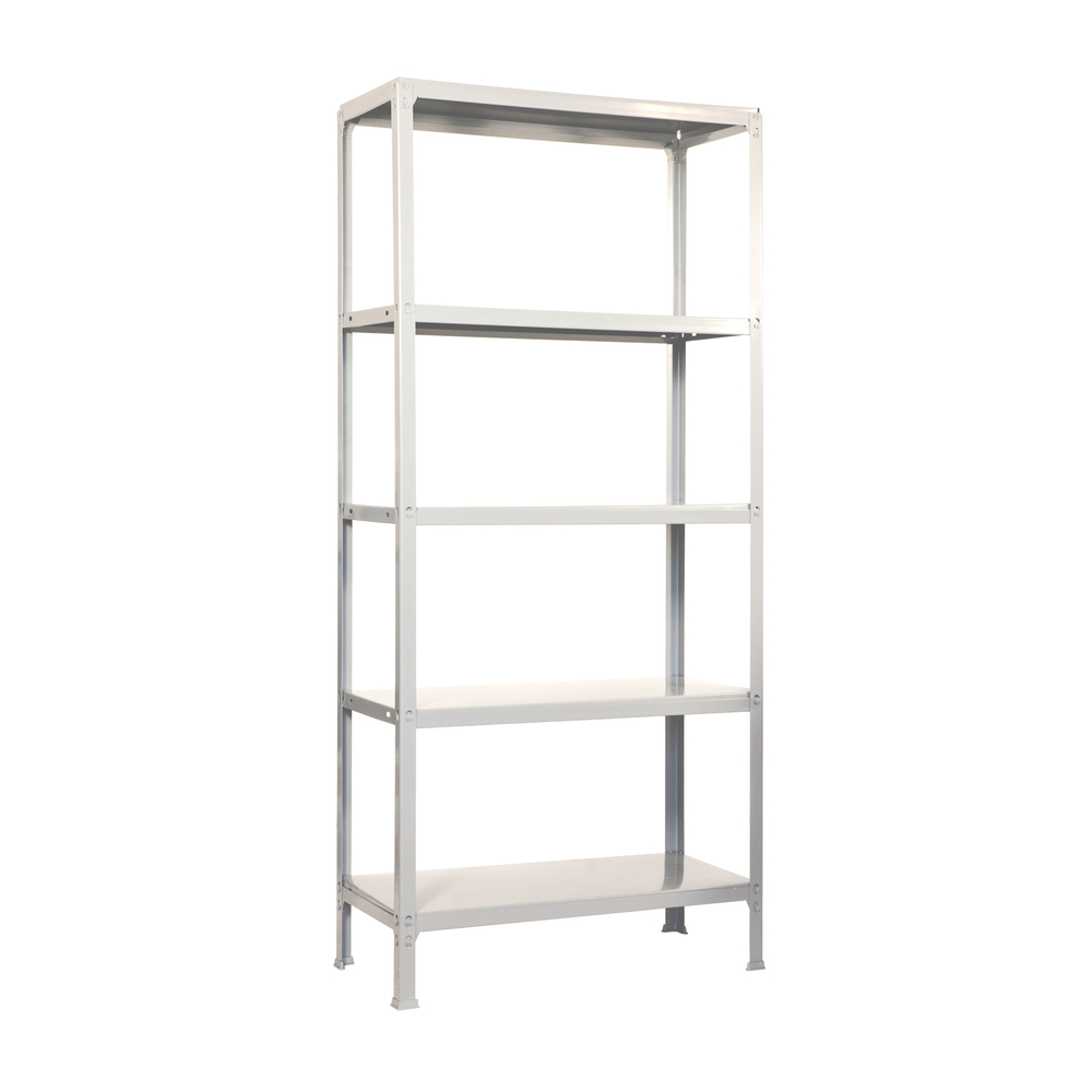 Rayonnage de bureau charge légère sans vis 1800x800x360 - 5 niveaux Blanc - SIMON RACK - 8435104939383