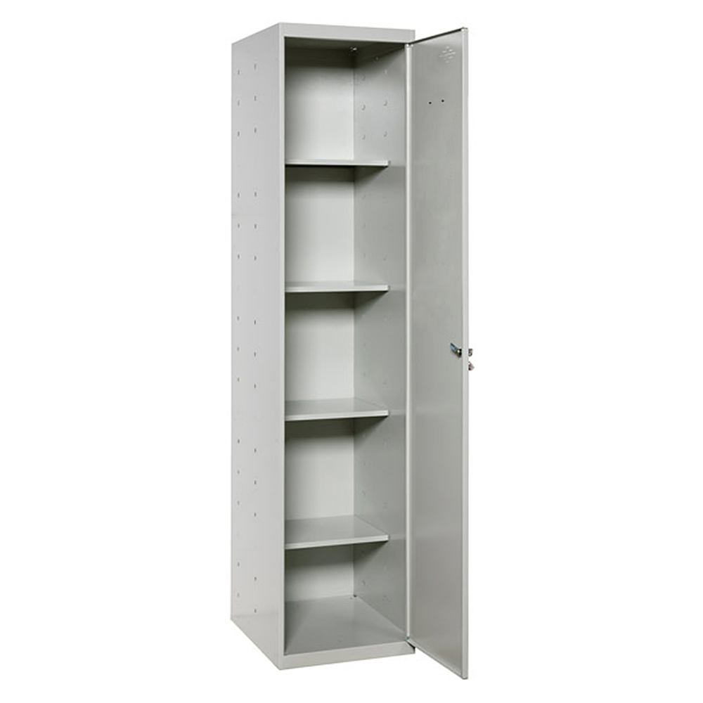 Vestiaire métallique monté 1800x400x400 - 4 niveaux Gris - SIMON RACK - 8435104939499