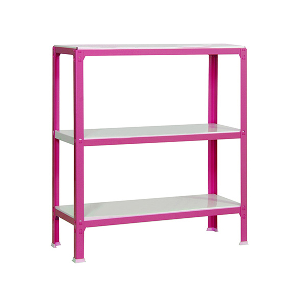 Rayonnage intérieur 900x800x400 - 3 niveaux Rose/Blanc - SIMON RACK - 8435104940020