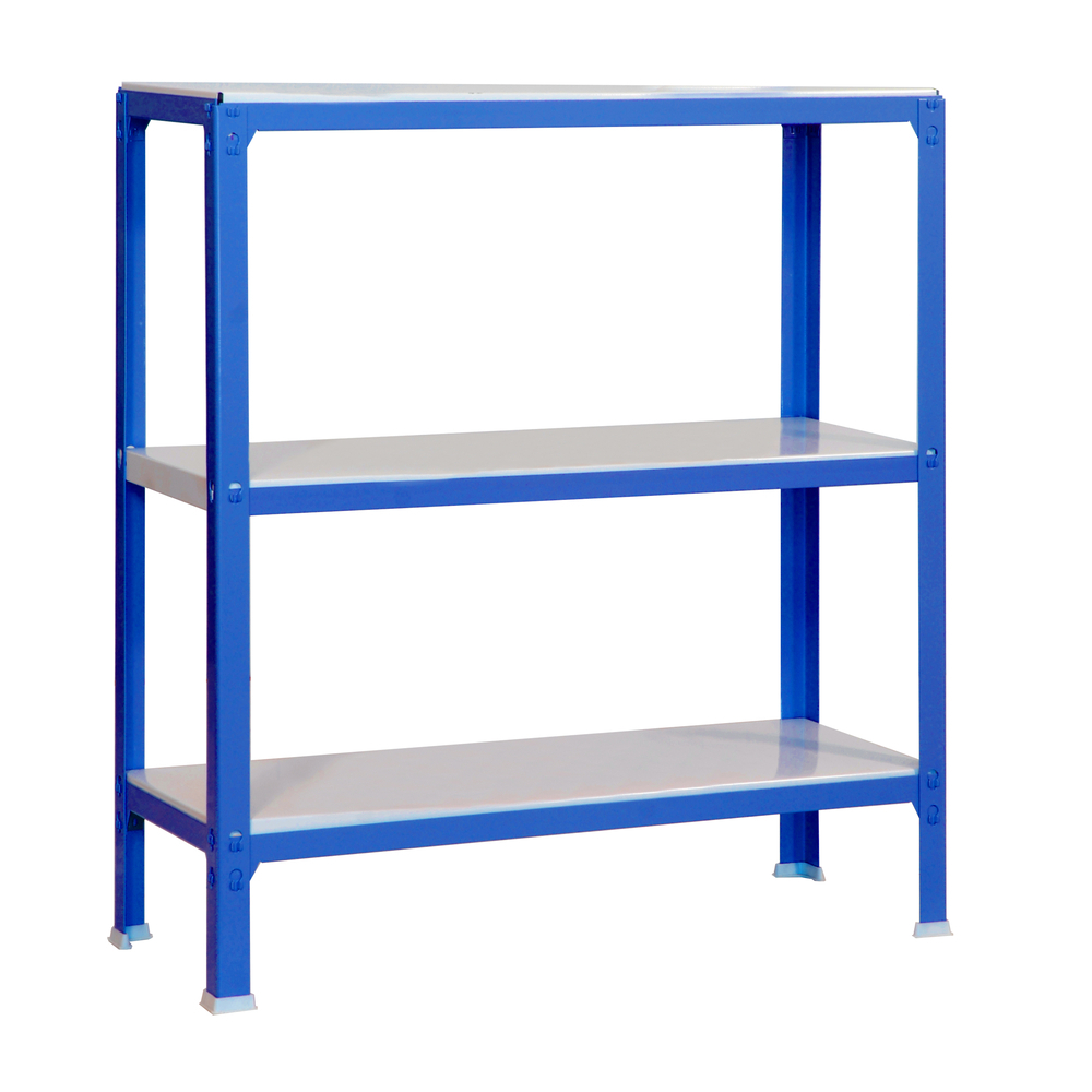 Rayonnage intérieur 900x800x400 - 3 niveaux Bleu/Blanc - SIMON RACK - 8435104940051
