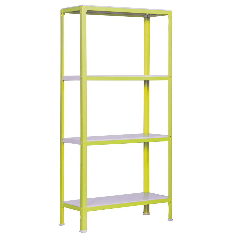 Rayonnage intérieur 1600x800x300 - 4 niveaux Vert/Blanc - SIMON RACK - 8435104940082