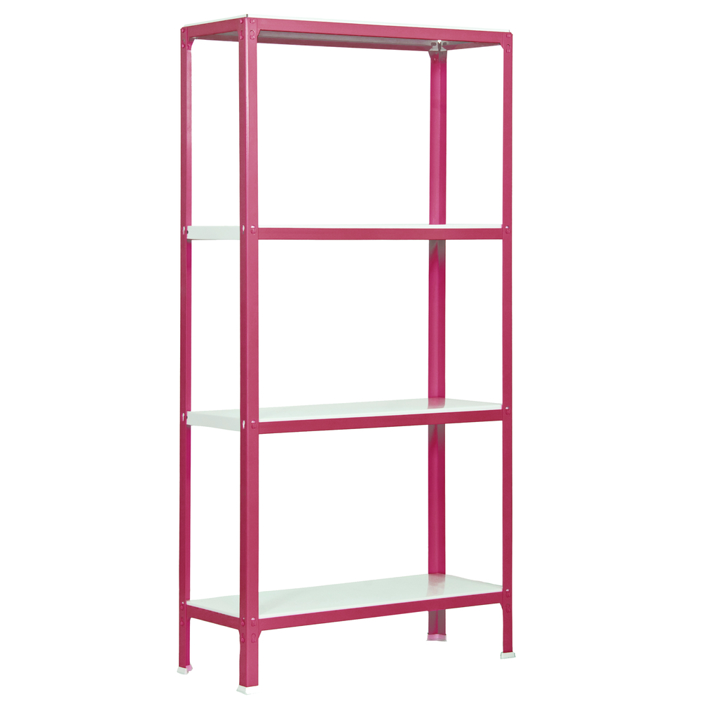 Rayonnage intérieur 1600x800x400 - 4 niveaux Rose/Blanc - SIMON RACK - 8435104940105