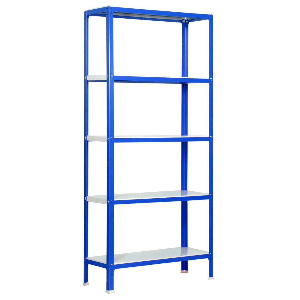 Rayonnage intérieur 1800x800x300 - 5 niveaux Bleu/Blanc - SIMON RACK - 8435104940174