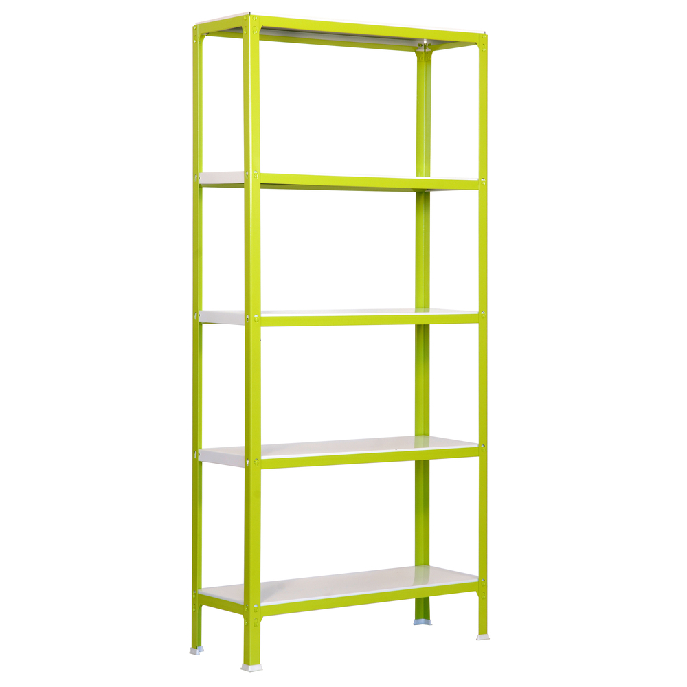 Rayonnage intérieur 1800x1000x300 - 5 niveaux Vert/Blanc - SIMON RACK - 8435104940402