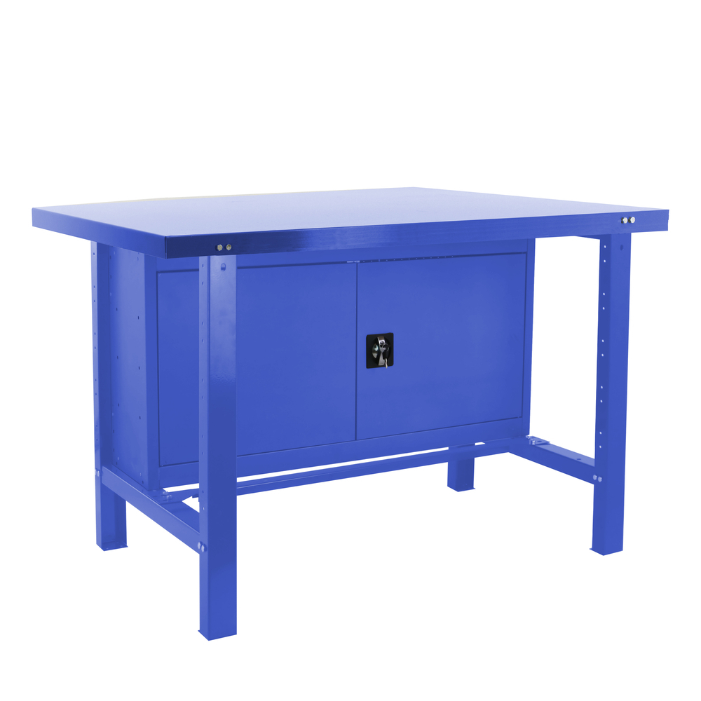Kit établi Bricolage - 830x1500x730 - 1 niveau Bleu - SIMON RACK - 8435104942673