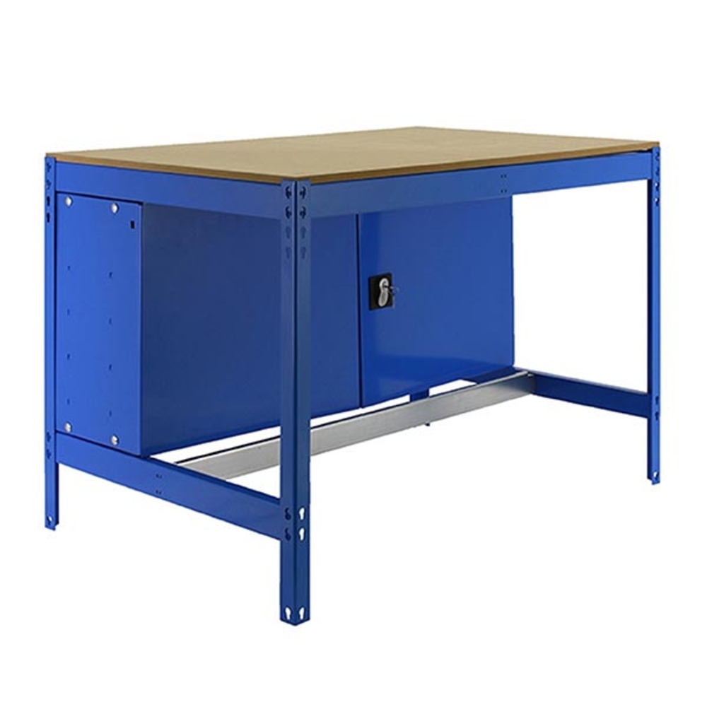 Kit établi Bricolage - 842x1210x760 - 1 niveau Bleu/Bois - SIMON RACK - 8435104942932