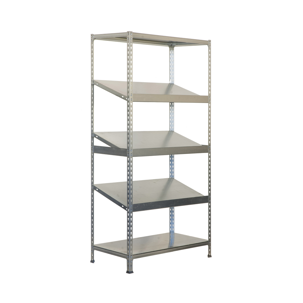 Étagère en kit charge légère sans vis 2000x1000x400 - 5 niveaux Galvanisé - SIMON RACK - 8435104943991