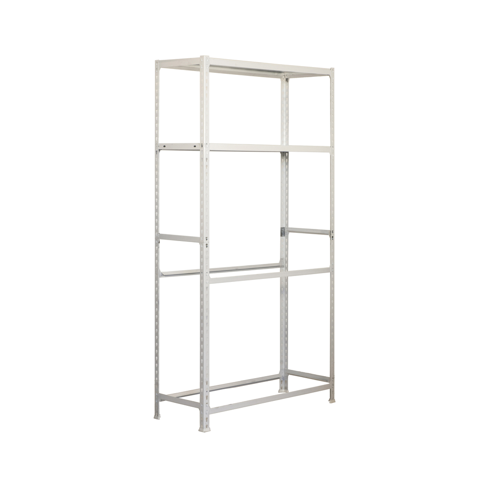 Rayonnage pour garage auto - 2000x1000x400 - 4 niveaux Blanc - SIMON RACK - 8435104944219