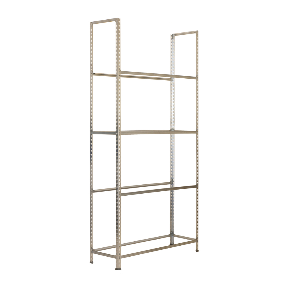 Rayonnage pour garage auto - 2000x1000x300 - 4 niveaux Galvanisé - SIMON RACK - 8435104944592
