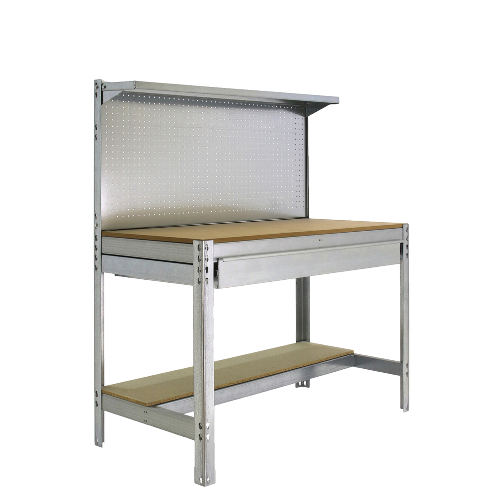 Kit établi Bricolage - 1445x1510x610 - 3 niveaux Bois - SIMON RACK - 8435104946985