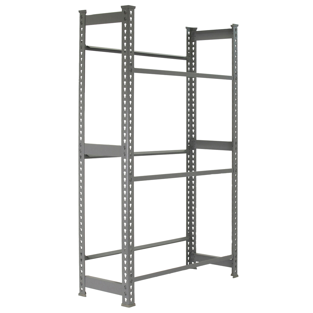 Rayonnage léger tri de bouteille sans vis 1800x800x300 - 3 niveaux Gris - SIMON RACK - 8435104947142