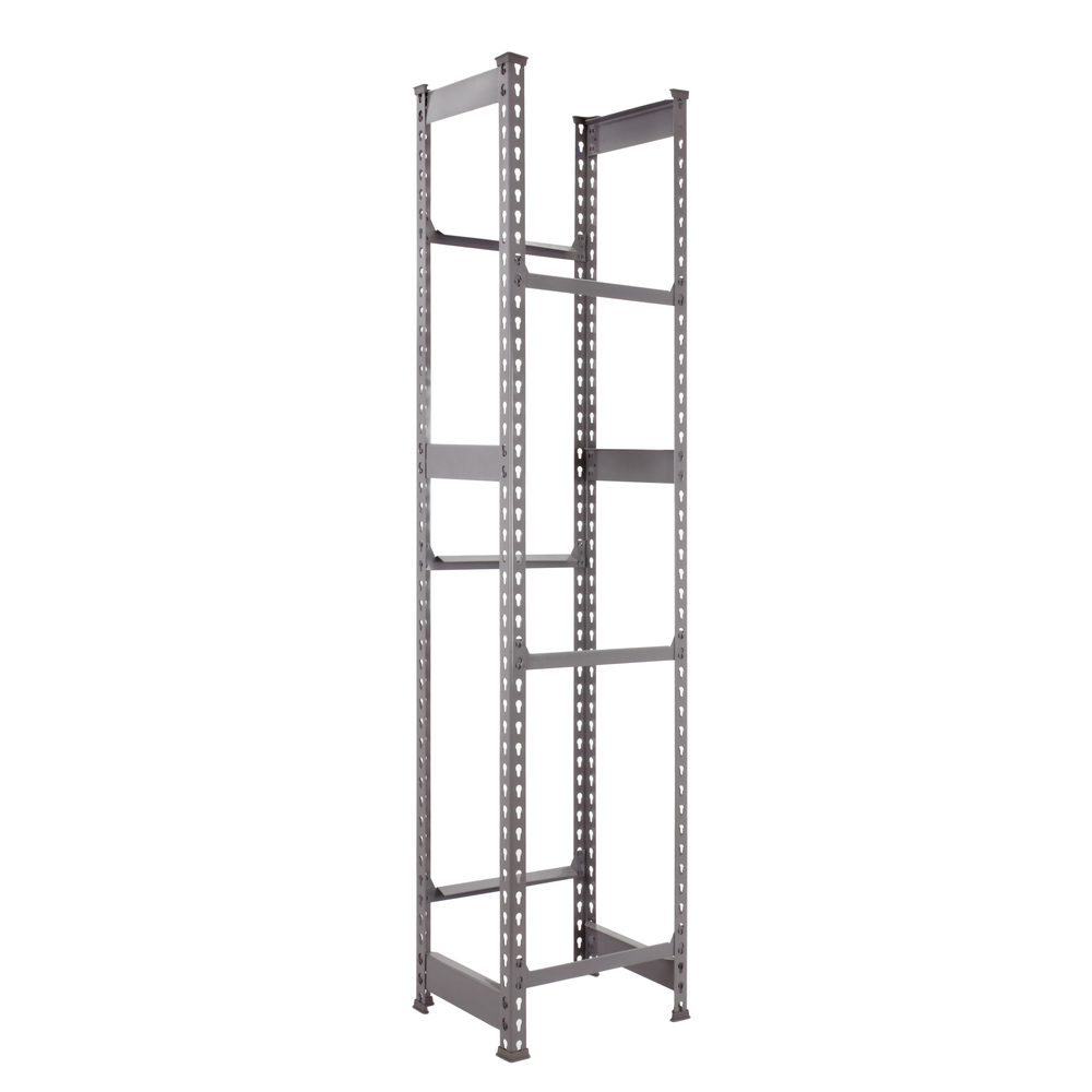 Rayonnage léger tri de bouteille sans vis 1800x400x300 - 3 niveaux Gris - SIMON RACK - 8435104947159