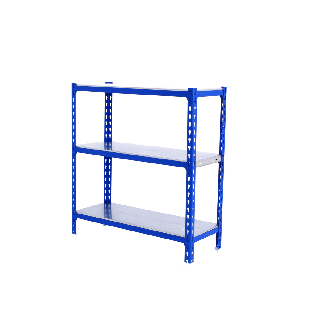 Rayonnage métallique léger sans vis 900x1000x500 - 3 niveaux Bleu - SIMON RACK - 8435104953648