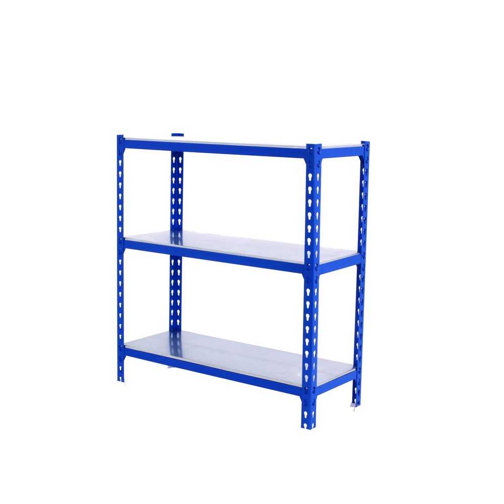 Rayonnage métallique léger sans vis 900x1100x500 - 3 niveaux Bleu - SIMON RACK - 8435104953686