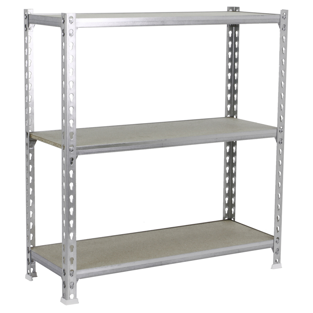 Rayonnage bois-métal léger sans vis 900x1000x300 - 3 niveaux Bois - SIMON RACK - 8435104954775