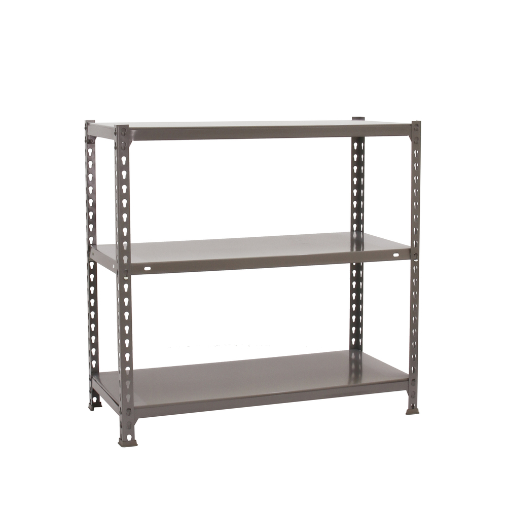 Étagère en kit charge légère sans vis 900x900x500 - 3 niveaux Gris - SIMON RACK - 8435104955901