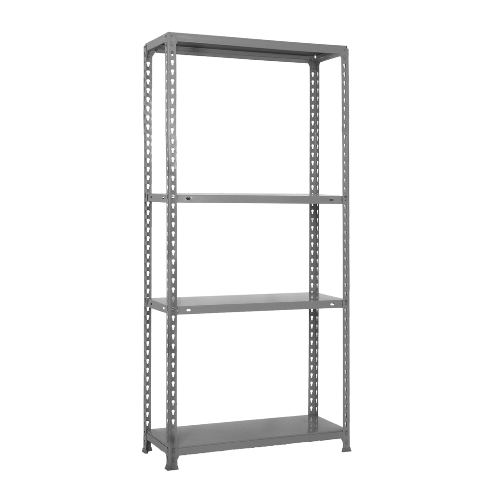Étagère en kit charge légère sans vis 1500x900x400 - 4 niveaux Gris - SIMON RACK - 8435104956090