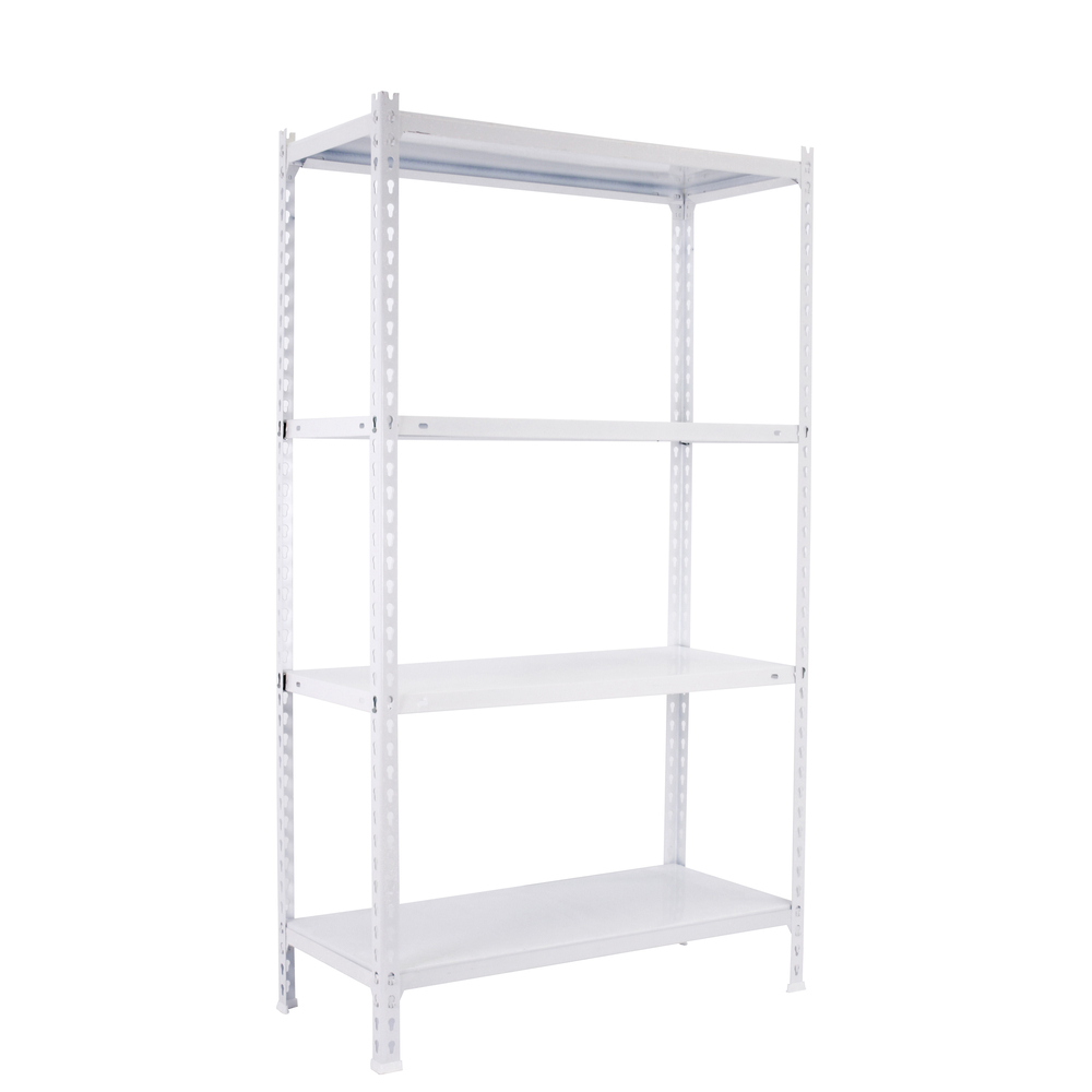 Étagère en kit charge légère sans vis 1500x1000x500 - 4 niveaux Blanc - SIMON RACK - 8435104956236