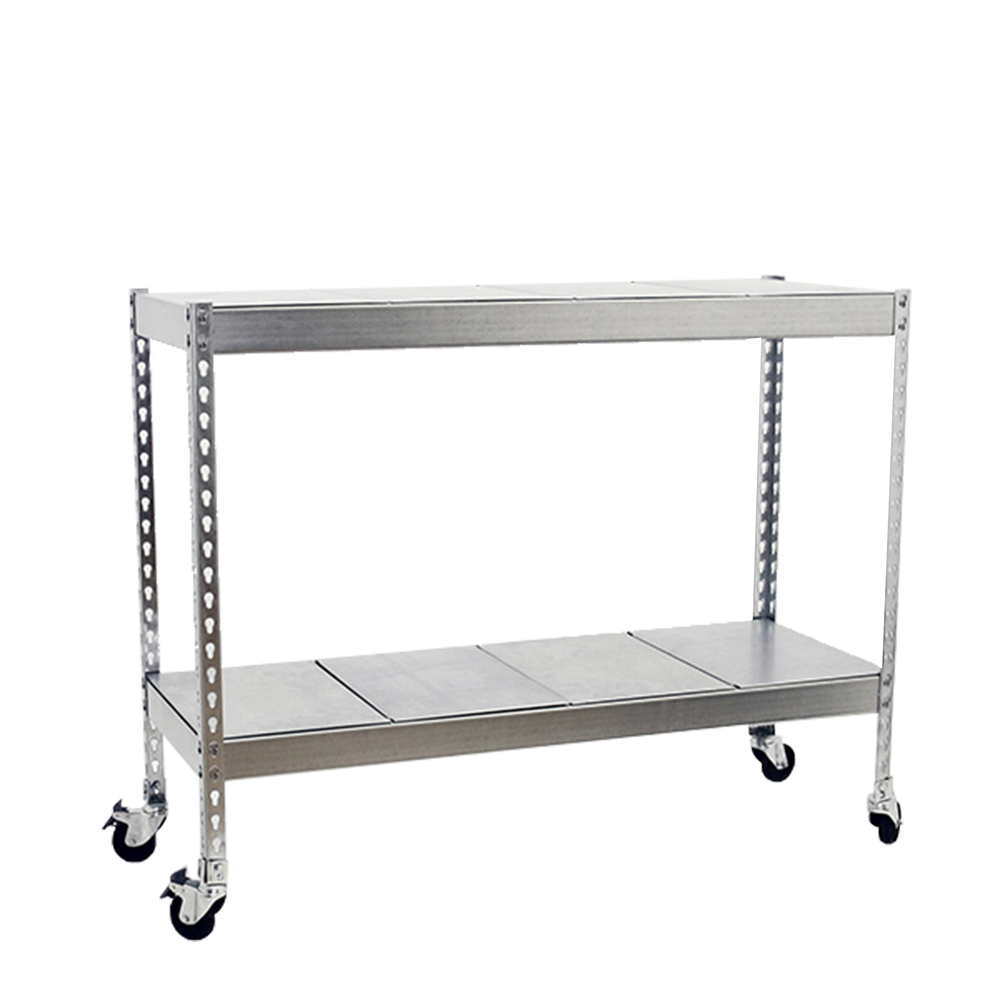 Étagère mobile charge moyenne 75kg - 975x1500x600 - 2 niveaux Galvanisé - SIMON RACK - 8435104956472