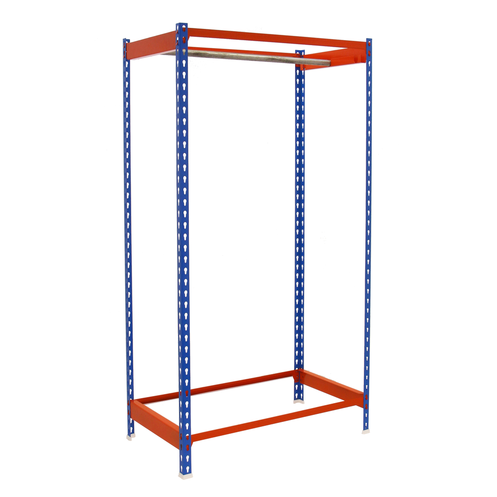 Rayonnage pour vêtements 1500x1200x500 - 1 niveau Bleu/Orange - SIMON RACK - 8435104958452