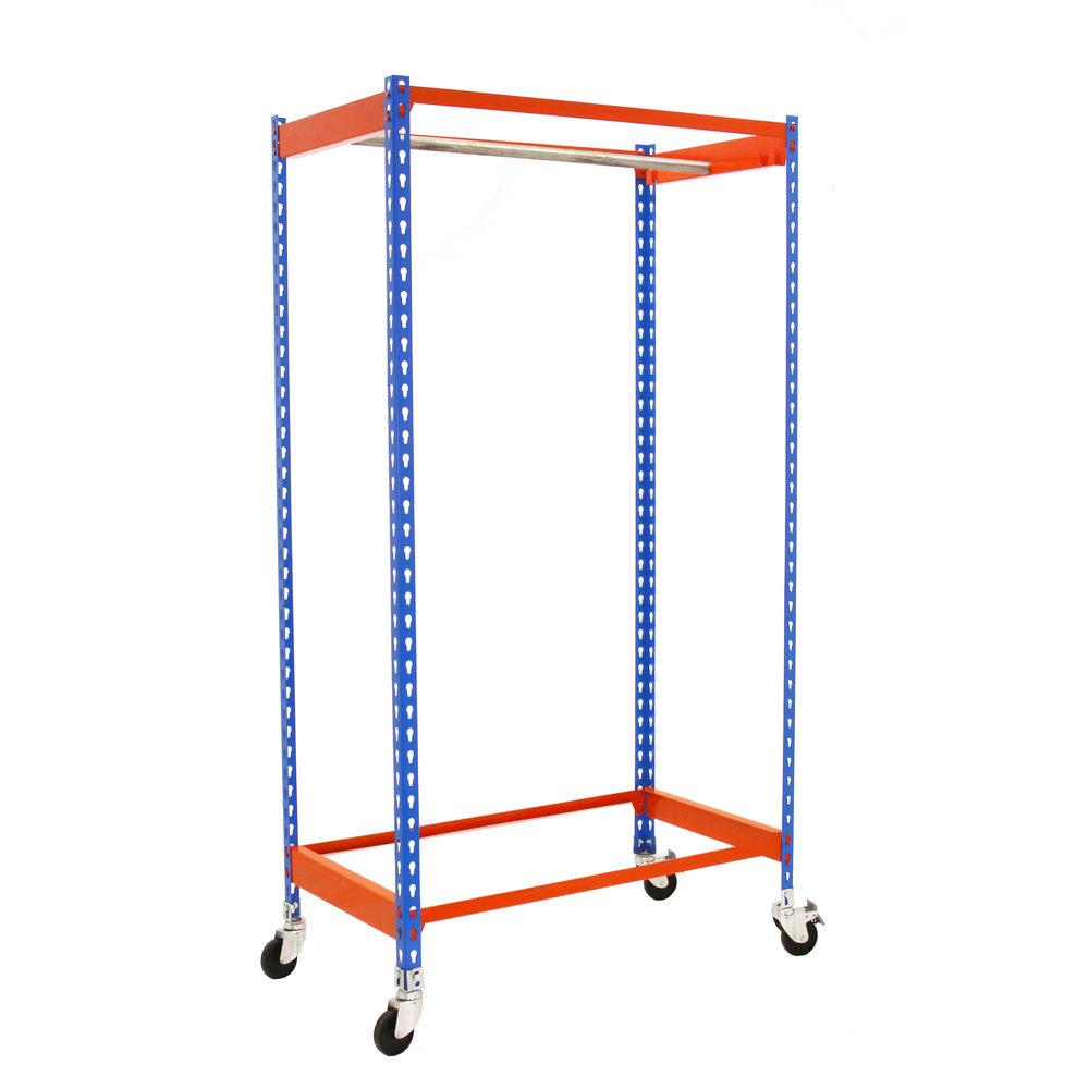 Rayonnage pour vêtements 1575x1200x500 - 1 niveau Bleu - SIMON RACK - 8435104958490