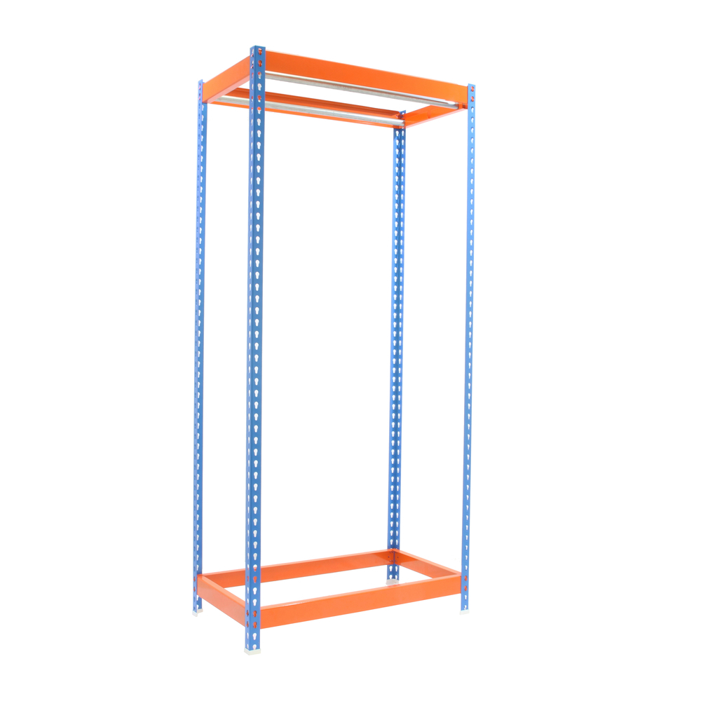 Rayonnage pour vêtements 2000x1500x600 - 1 niveau Bleu/Orange - SIMON RACK - 8435104959497