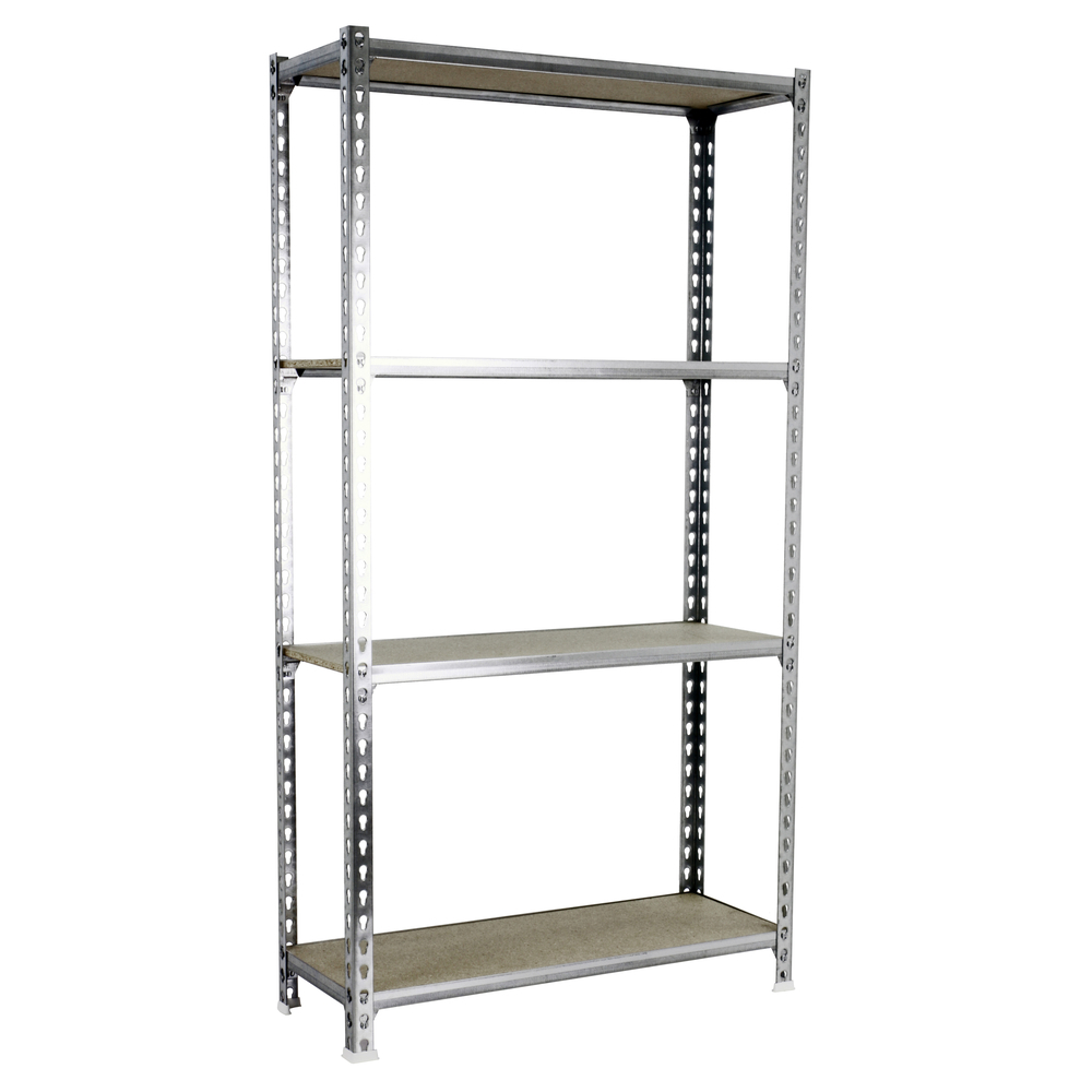 Rayonnage bois-métal léger sans vis 1500x800x400 - 4 niveaux Bois - SIMON RACK - 8435104961049