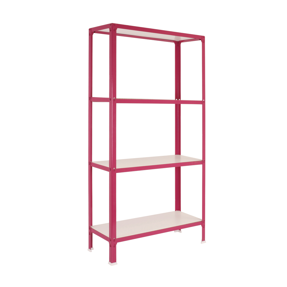 Rayonnage intérieur 1600x800x300 - 4 niveaux Rose/Blanc - SIMON RACK - 8435104961889