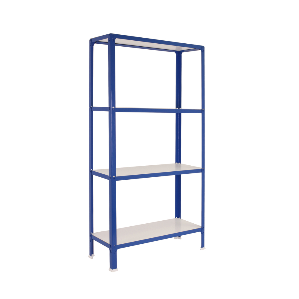Rayonnage intérieur 1600x800x300 - 4 niveaux Bleu/Blanc - SIMON RACK - 8435104961919