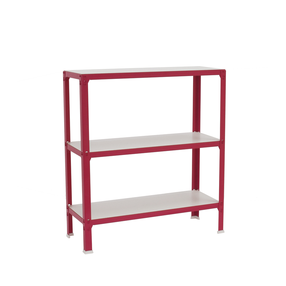 Rayonnage intérieur 900x1000x300 - 3 niveaux Rose/Blanc - SIMON RACK - 8435104961964