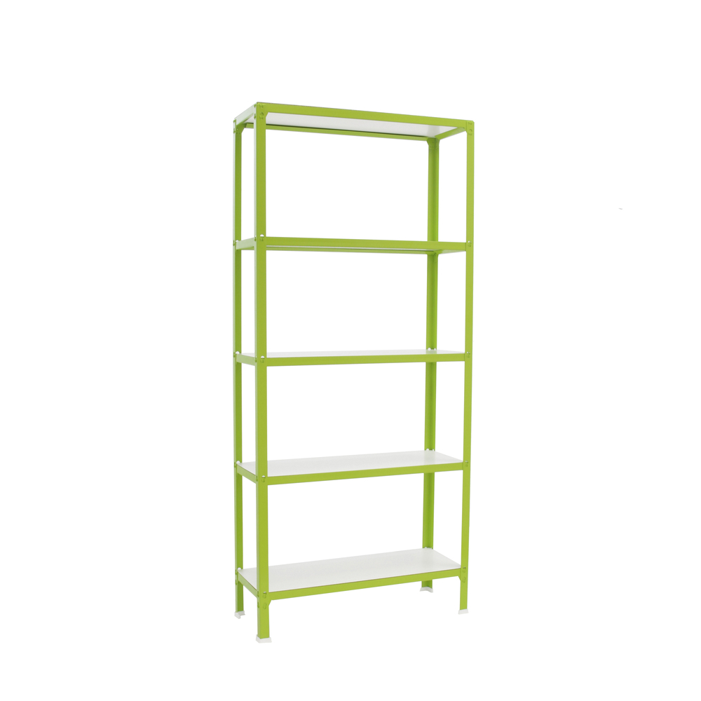 Rayonnage intérieur 1800x1000x300 - 5 niveaux Vert/Blanc - SIMON RACK - 8435104962107