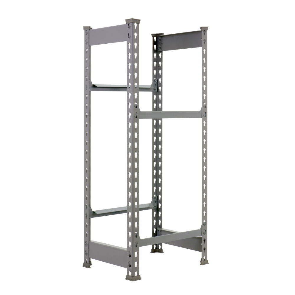 Rayonnage léger tri de bouteille sans vis 1000x400x300 - 2 niveaux Gris - SIMON RACK - 8435104962343
