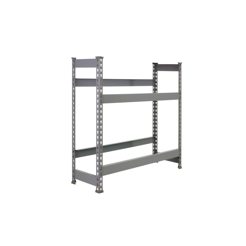 Rayonnage léger tri de bouteille sans vis 1000x1000x300 - 2 niveaux Gris - SIMON RACK - 8435104962367