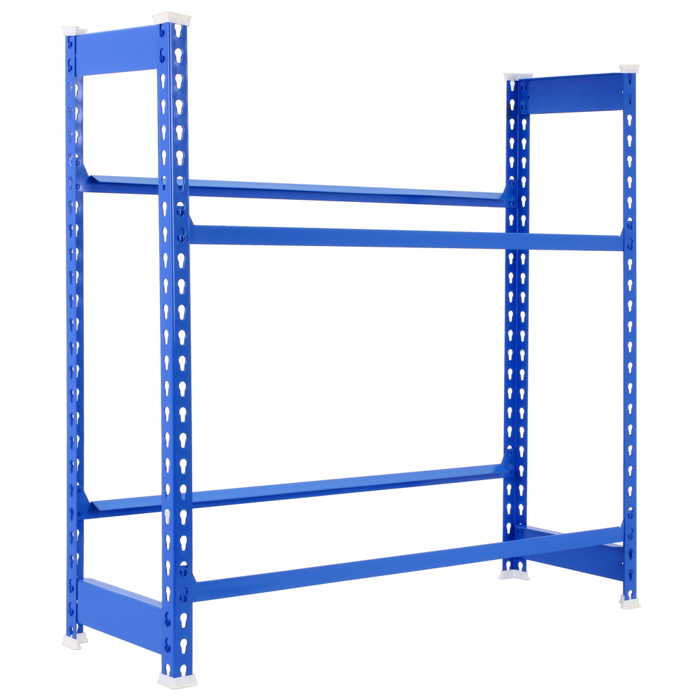 Rayonnage léger tri de bouteille sans vis 1000x800x300 - 2 niveaux Bleu - SIMON RACK - 8435104962404