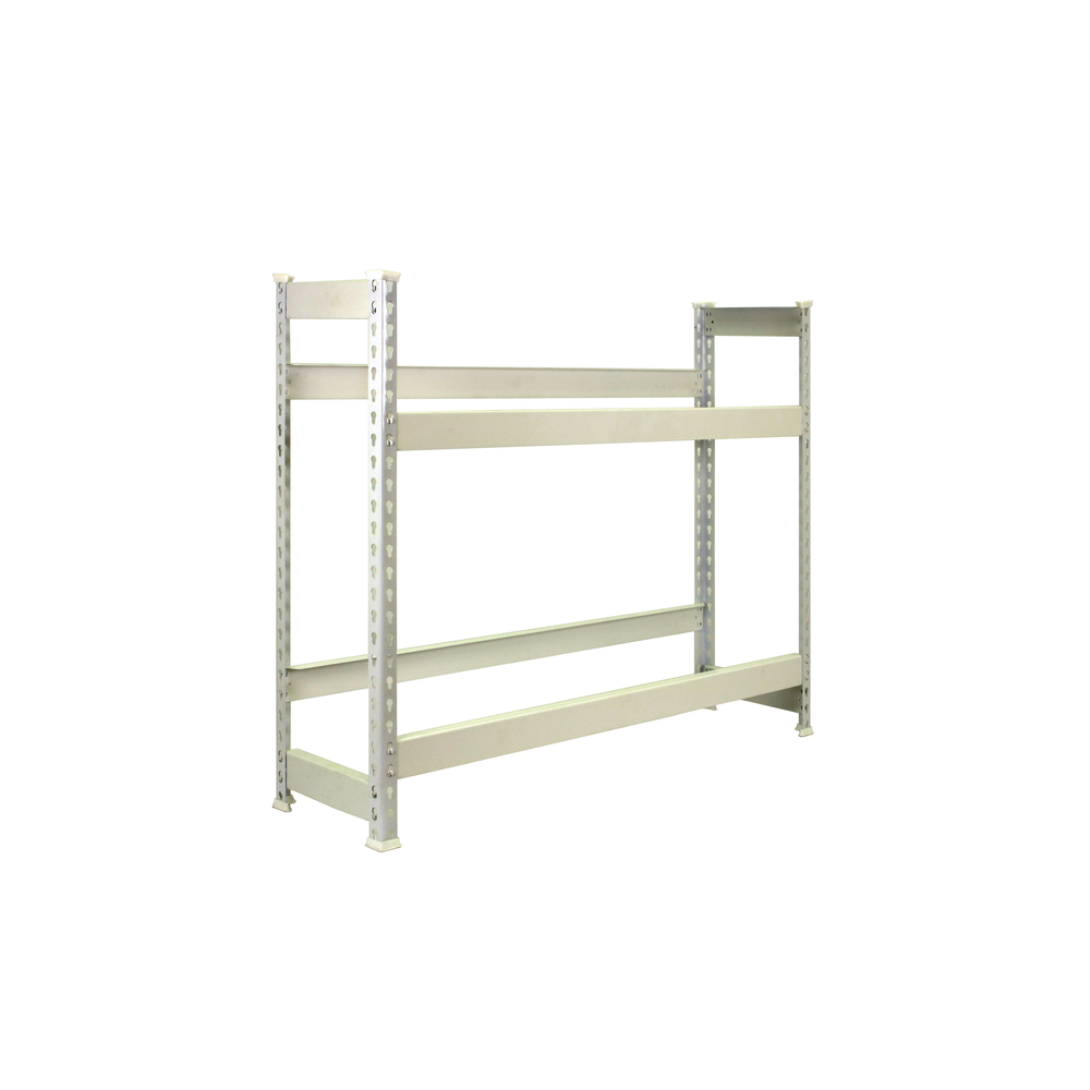 Rayonnage léger tri de bouteille sans vis 1000x1000x300 - 2 niveaux Blanc - SIMON RACK - 8435104962510
