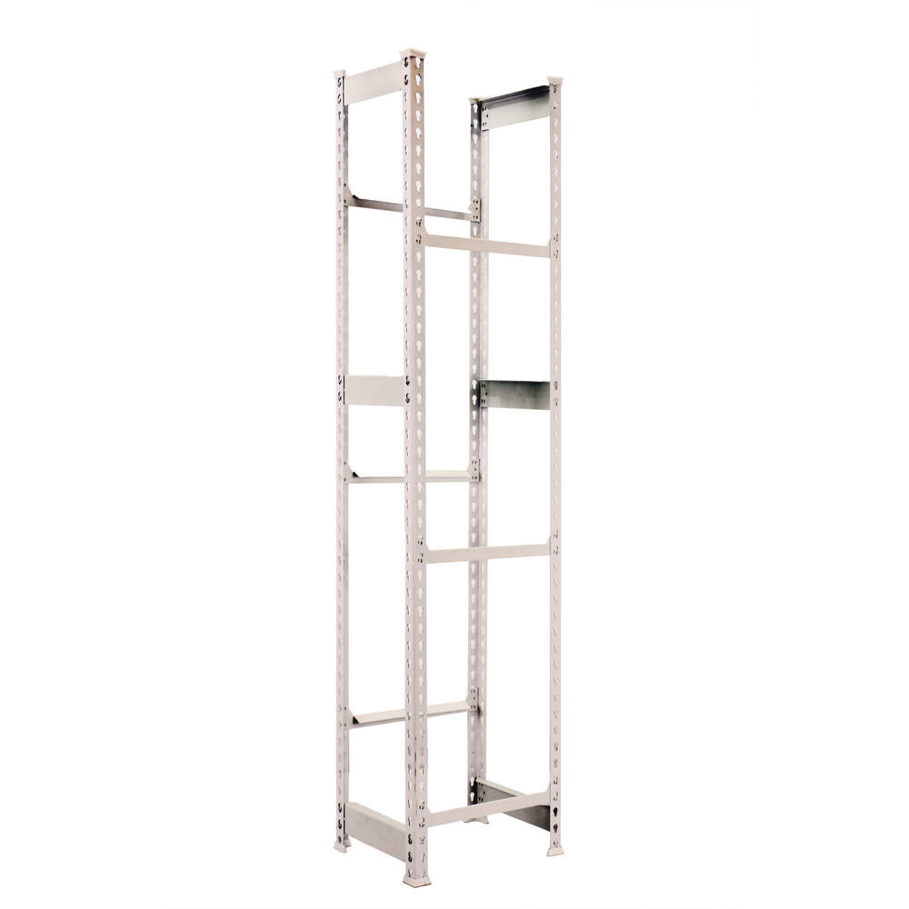 Rayonnage léger tri de bouteille sans vis 1800x400x300 - 3 niveaux Blanc - SIMON RACK - 8435104962541