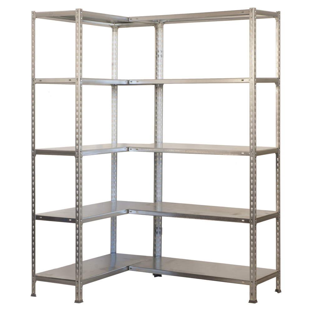 Étagère en kit charge légère sans vis 1800x900x300 - 10 niveaux Galvanisé - SIMON RACK - 8435104973110