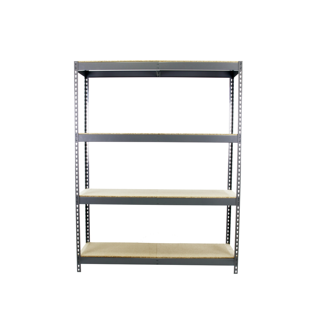 Étagère charge moyenne 500 à 600kg - 2000x2400x900 - 4 niveaux Gris/Bois - SIMON RACK - 8435104975794