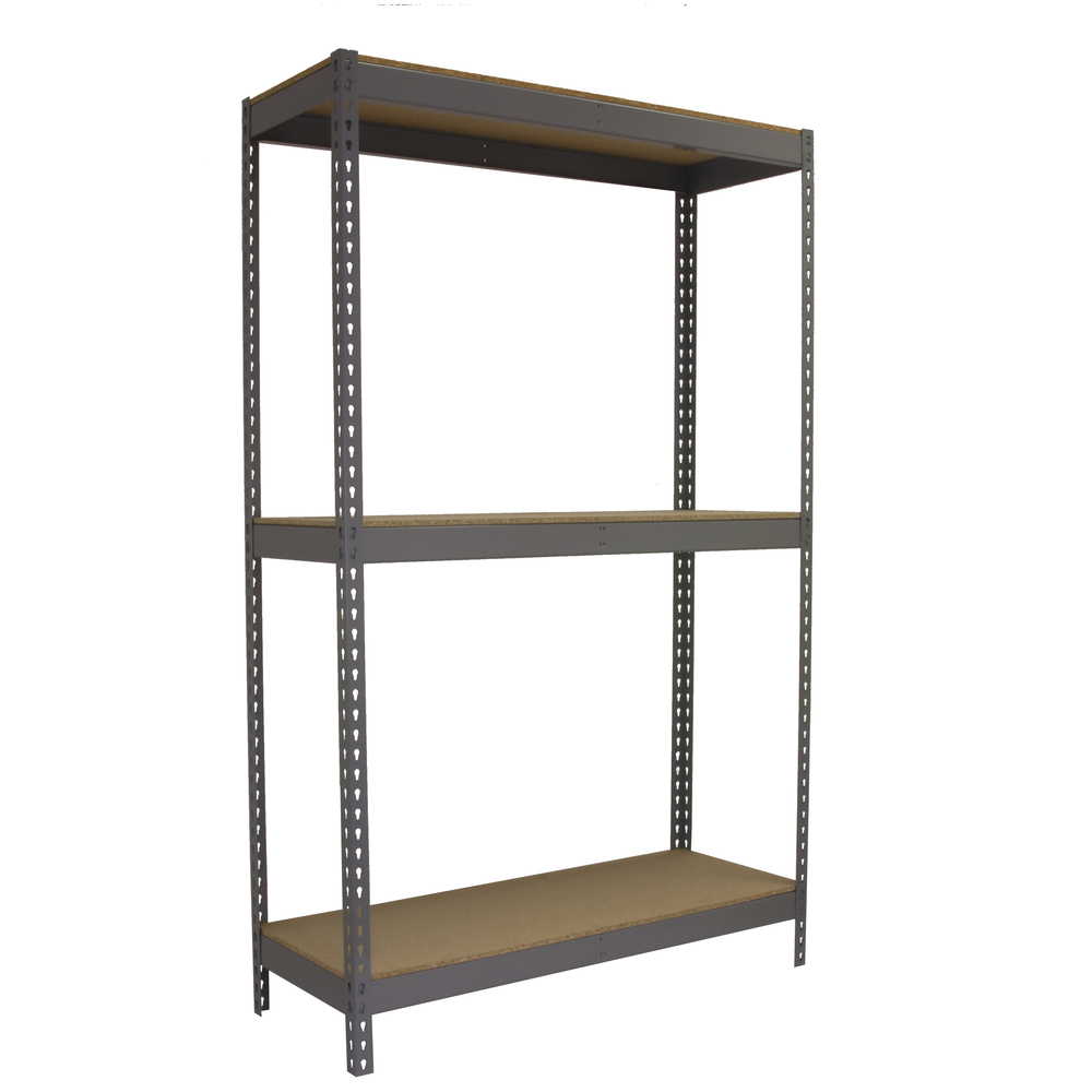 Étagère charge moyenne 500 à 600kg - 2000x1800x900 - 3 niveaux Gris/Bois - SIMON RACK - 8435104976128