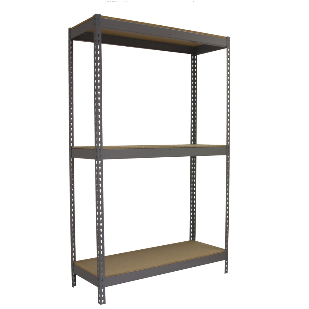 Étagère charge moyenne 500 à 600kg - 2000x2400x900 - 3 niveaux Gris/Bois - SIMON RACK - 8435104976159