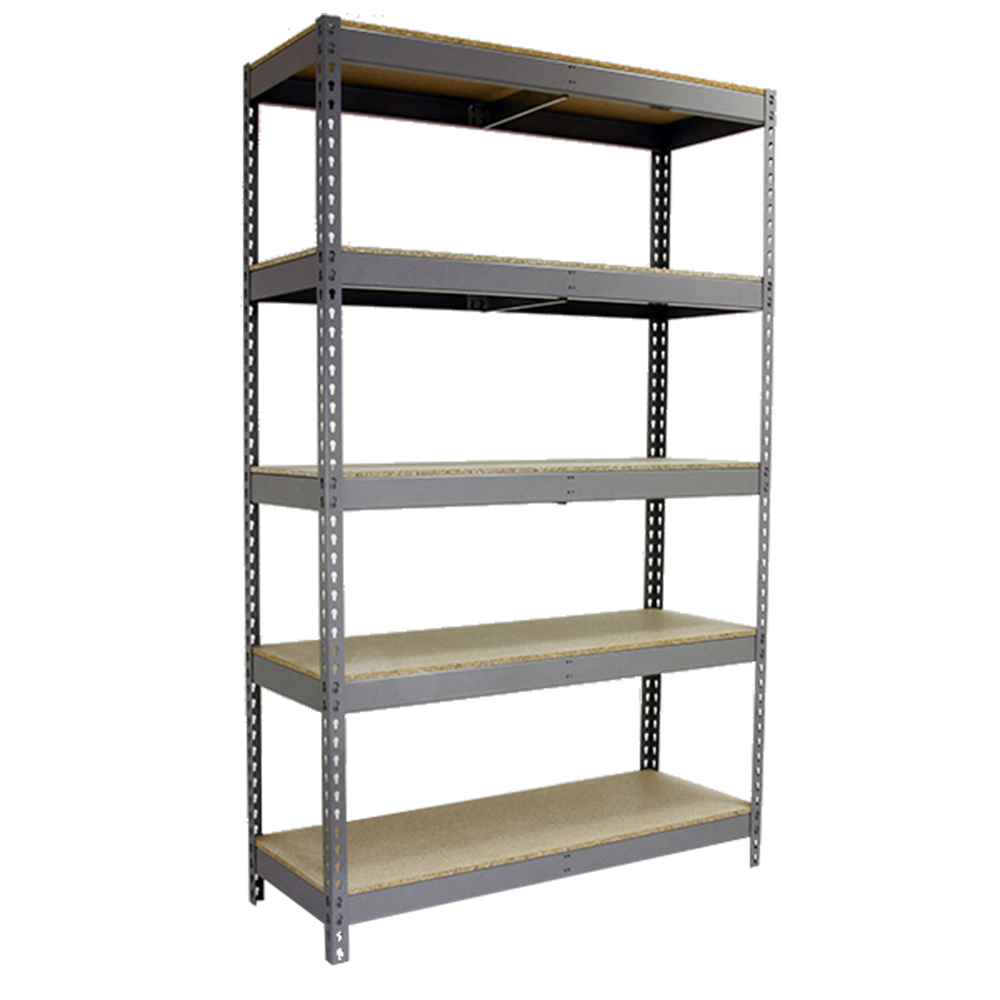 Étagère charge moyenne 500 à 600kg - 2000x1800x450 - 5 niveaux Gris/Bois - SIMON RACK - 8435104976197
