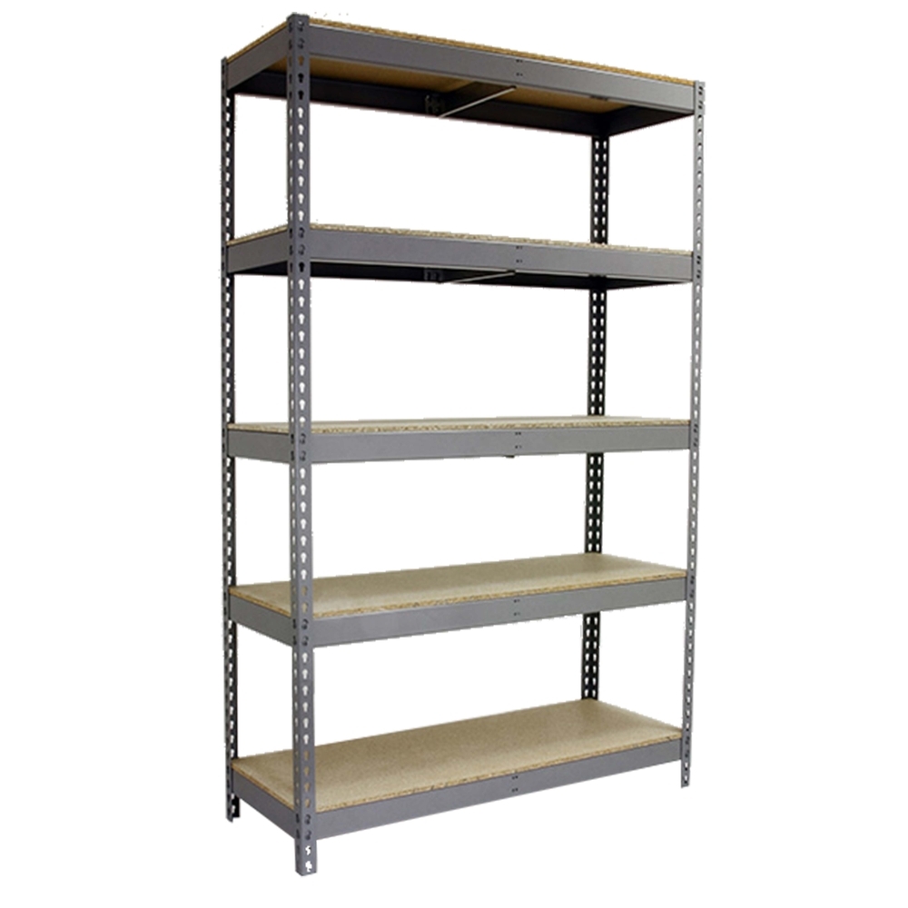 Étagère charge moyenne 400kg - 2500x1500x450 - 5 niveaux Gris/Bois - SIMON RACK - 8435104978146
