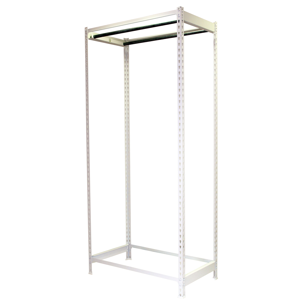 Rayonnage pour vêtements 2500x1200x500 - 1 niveau Blanc - SIMON RACK - 8435104978597
