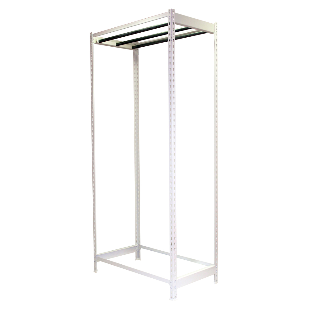 Rayonnage pour vêtements 3000x1200x500 - 1 niveau Blanc - SIMON RACK - 8435104978672