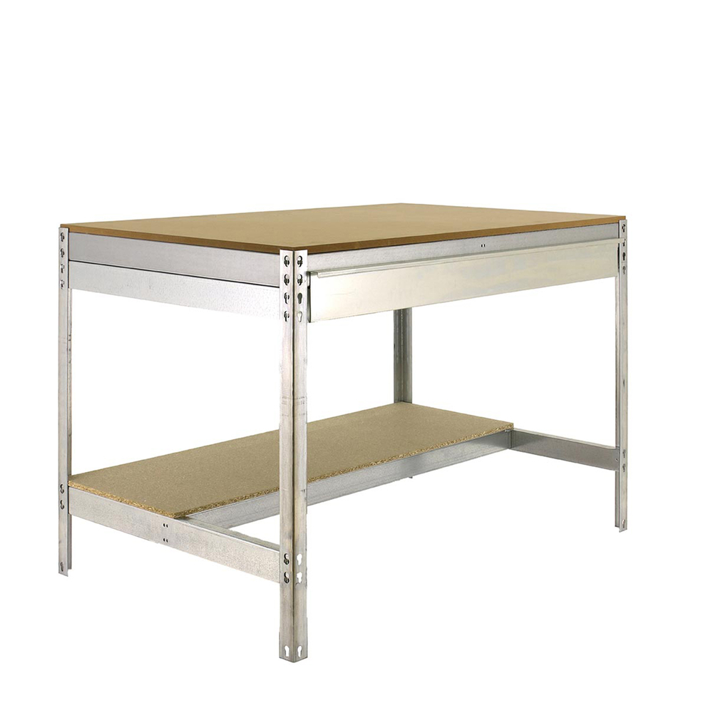 Kit établi mobile Bricolage - 917x1510x760 - 2 niveaux Bois - SIMON RACK - 8435104984529