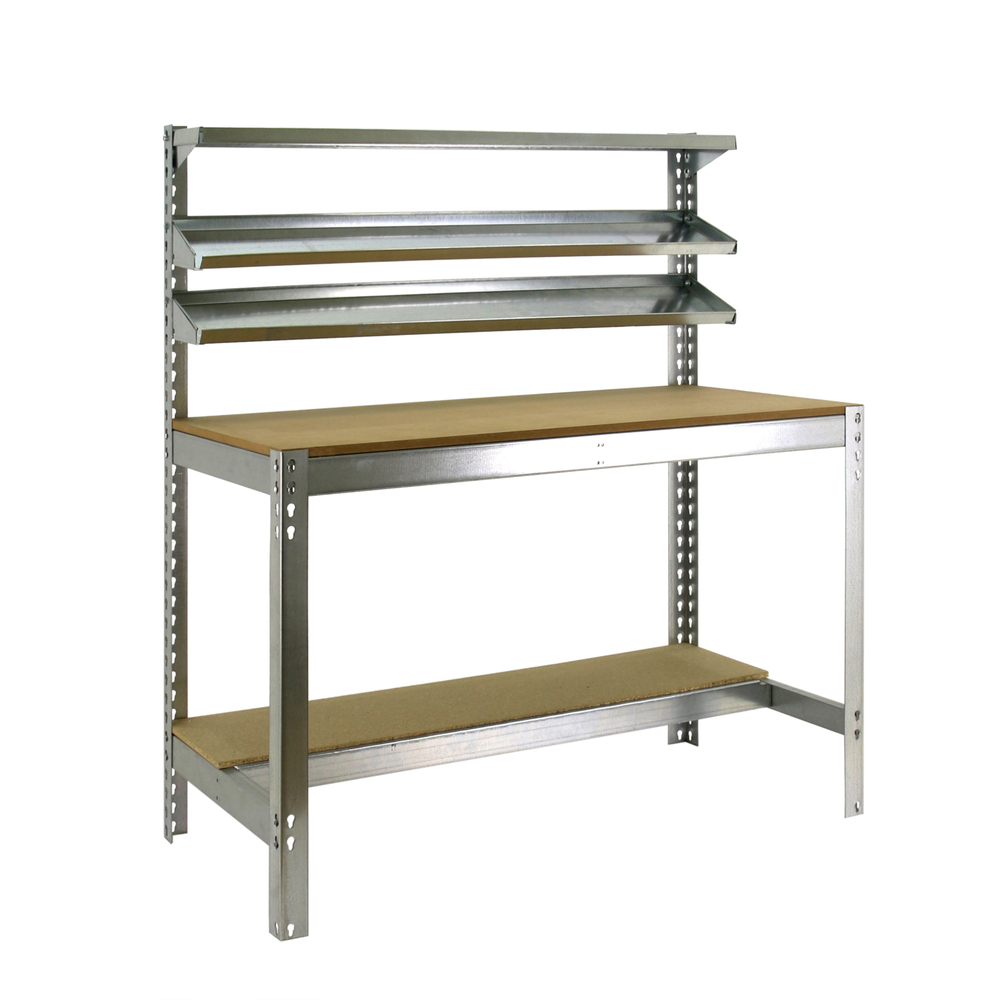 Kit établi mobile Bricolage - 1520x910x610 - 5 niveaux Bois - SIMON RACK - 8435104984598