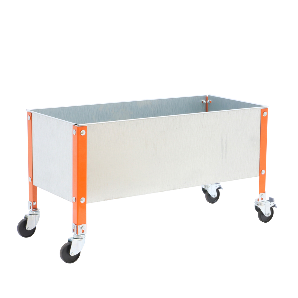 Jardinière mobile extérieure - 485x1200x600 - 1 niveau Orange/Galvanisé - SIMON RACK - 8435104987049